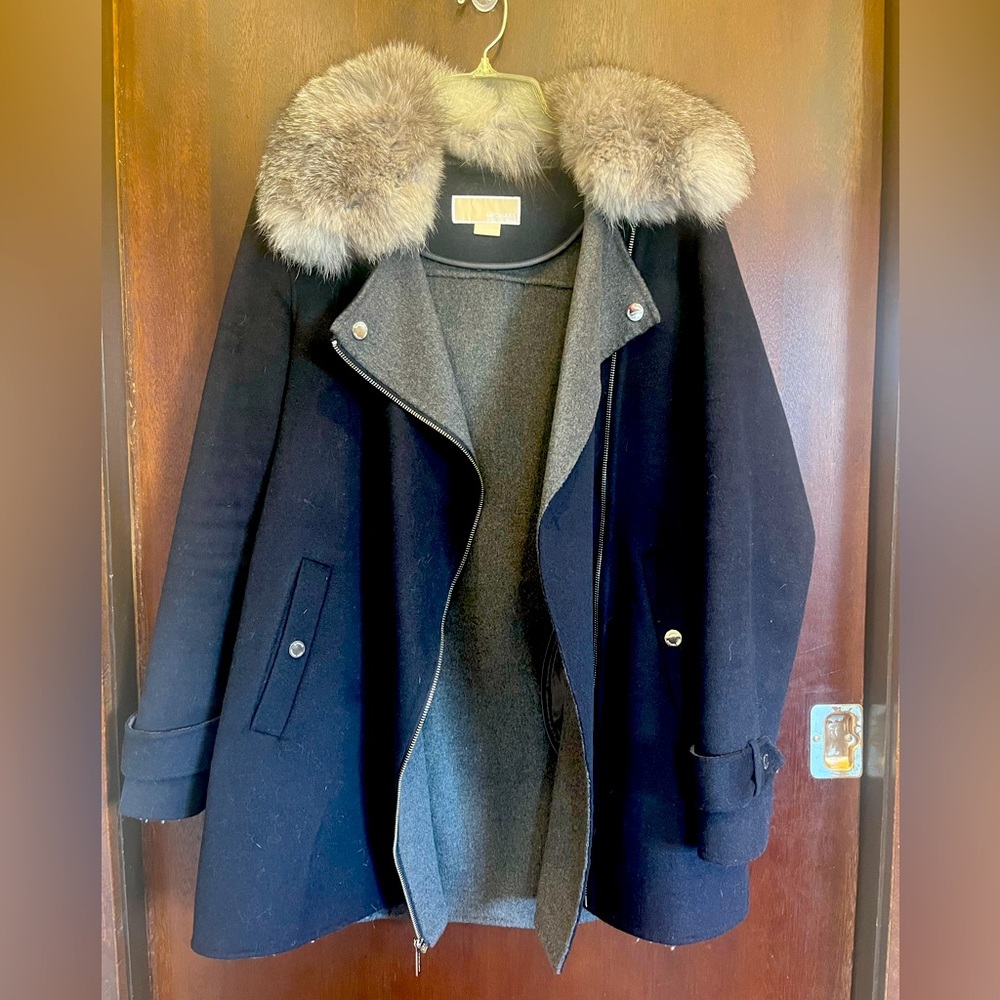 Michael Kors fur collared jacket